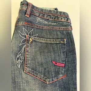 New Vintage Parasuco Jeans Women Middle Rise Pant Straight Denim Size27x34